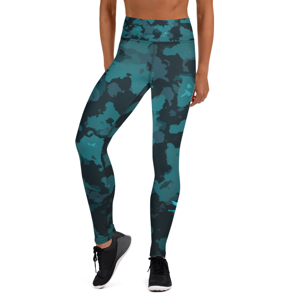 FYC - Women's All Day Comfort Yoga Night Camo Full Length Leggings - 1 COLOR -