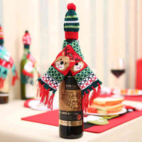 Thumbnail for Christmas Hat and Scarf Wine Bottle Decorations - 22