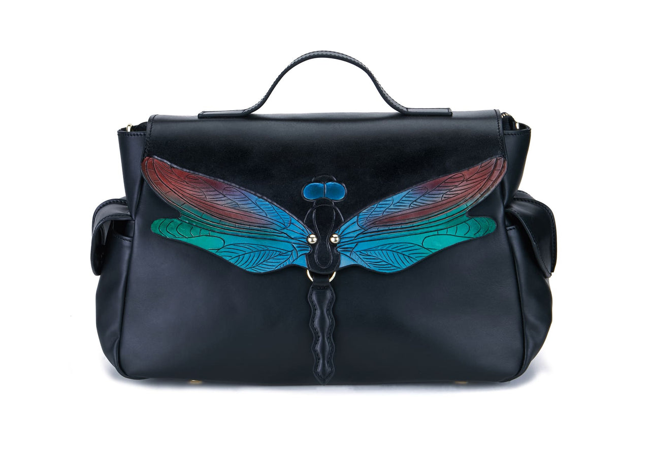 Bellorita - Dragonfly Black Satchel - 1 COLOR -