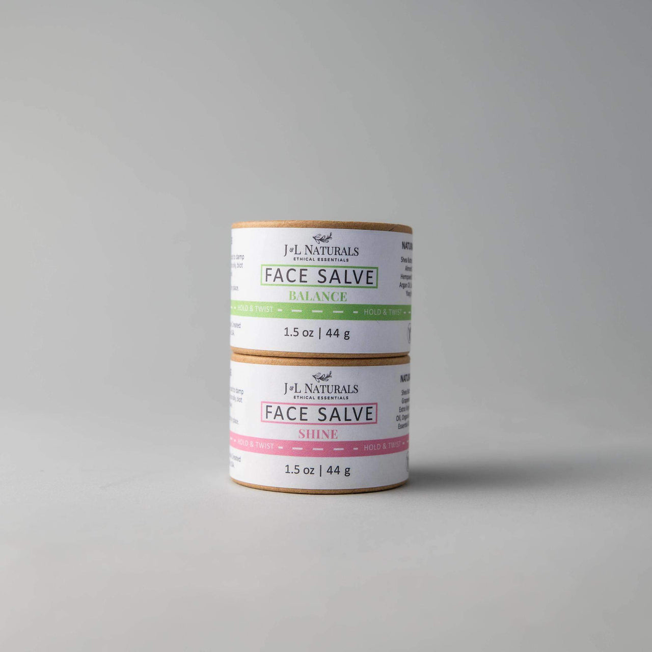 J & L Naturals - Face Salve (Duo) - 2 PCS. - 2 REGIMENS / 5 TYPES -