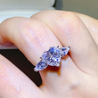 Thumbnail for 3 Carat Moissanite 925 Sterling Silver Ring