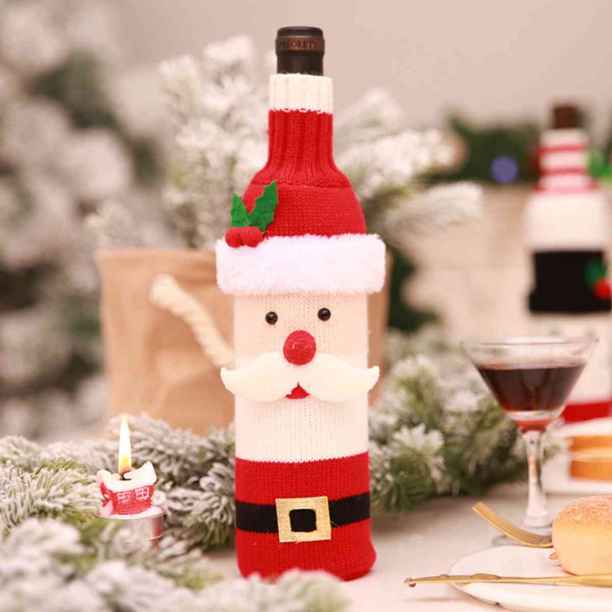 Christmas Wine Bottle Covers - 11" - [5-10 DAY DELIVERY] - T - 2 TYPES/STYLES -