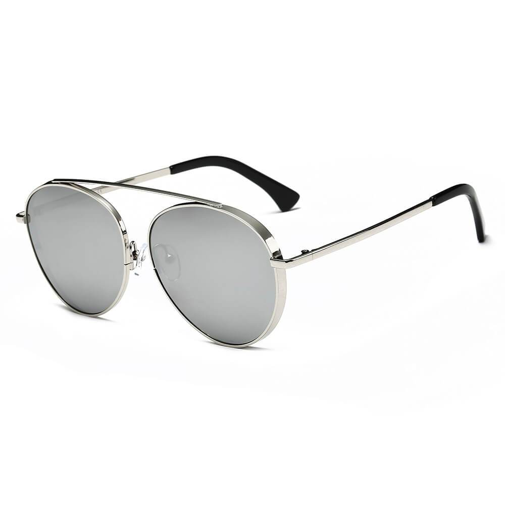 Bethel | CA08 - Retro Mirrored Lens Teardrop Aviator Sunglasses - 6 COLORS -