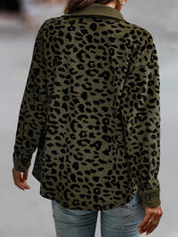 Thumbnail for Full Size Leopard Buttoned Jacket - T - 5 COLORS -