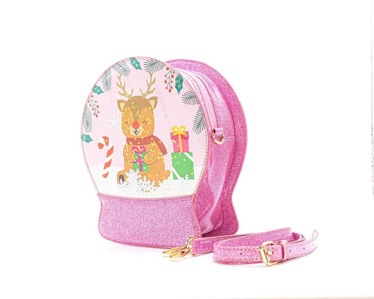 Snowglobe Handbag - Reindeer Cheer -