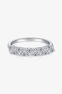 Thumbnail for 1 Carat Moissanite 925 Sterling Silver Half-Eternity Ring