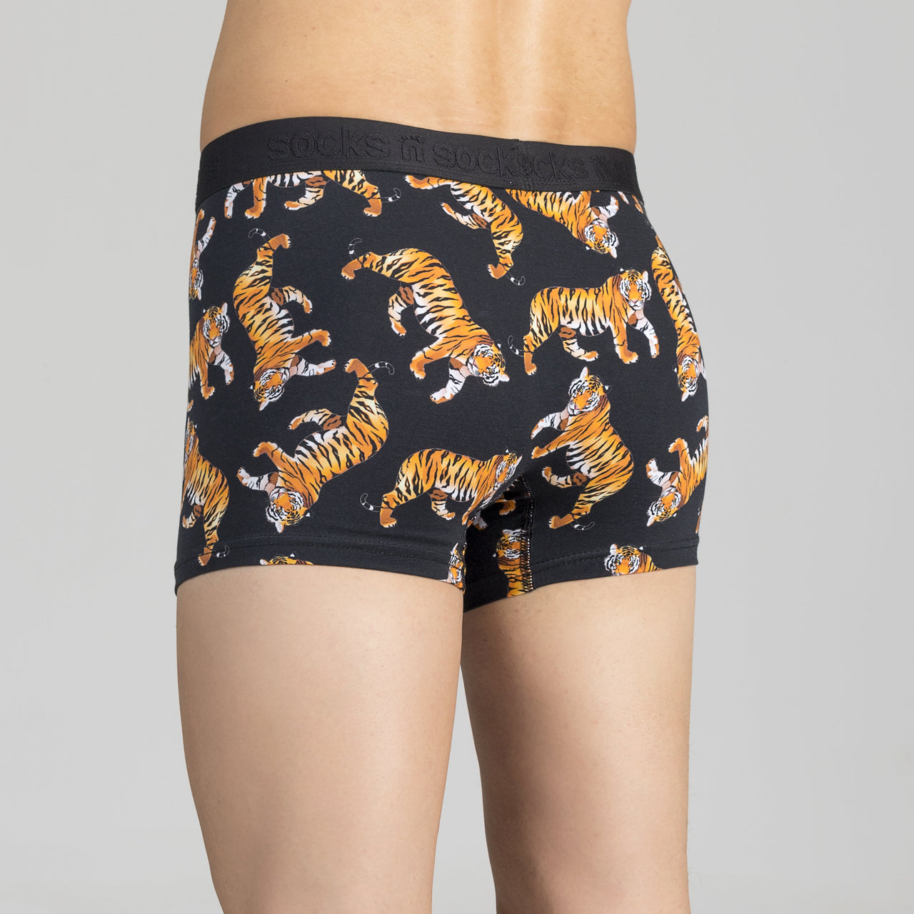 Men's Wild Tiger Boxer Brief - 1 COLOR -