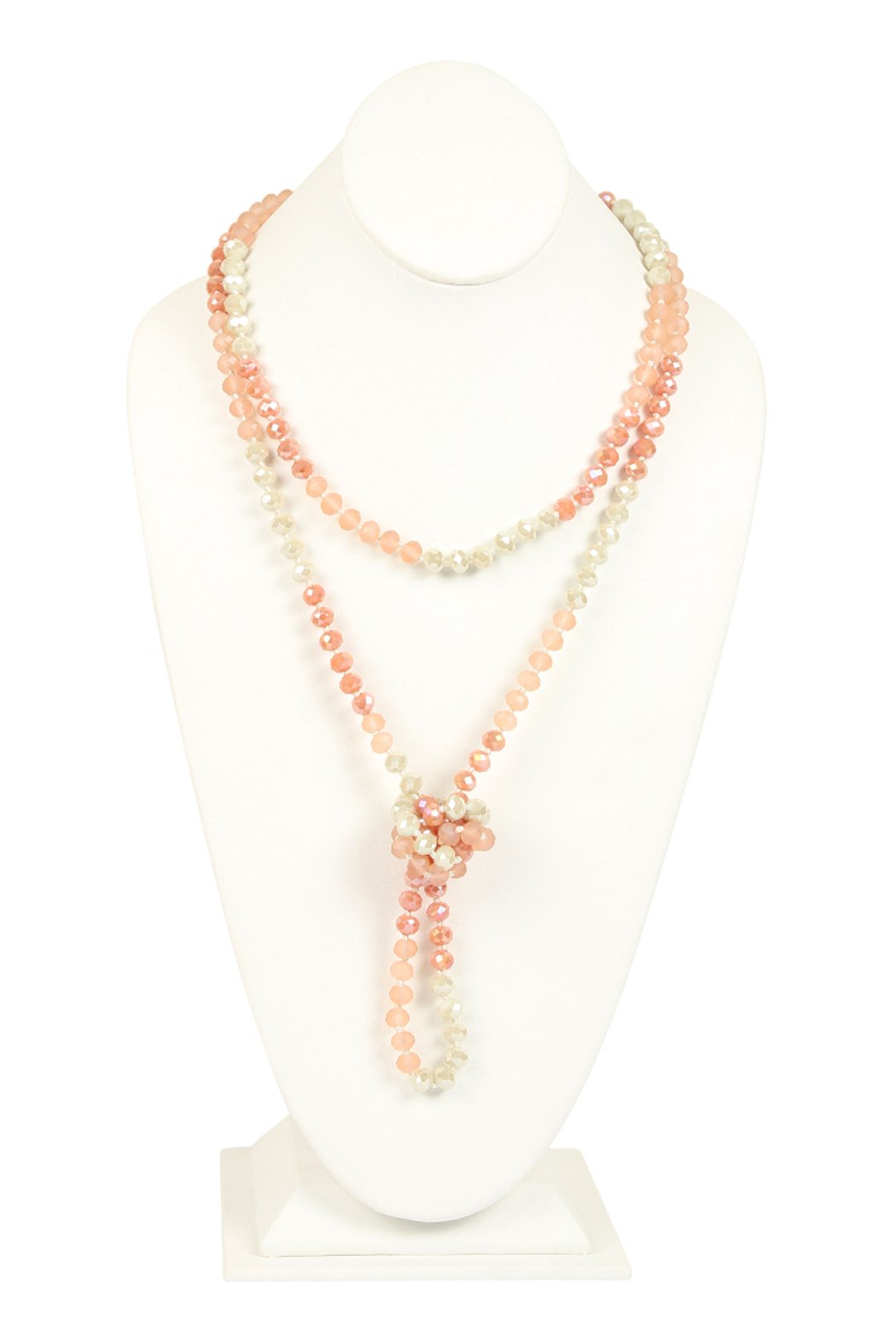 Riah Fashion - Multi Tone Glass Beads Necklace - 14 COLORS -