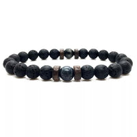 Thumbnail for Wood and Lava Stone Essential Oil Bracelet -