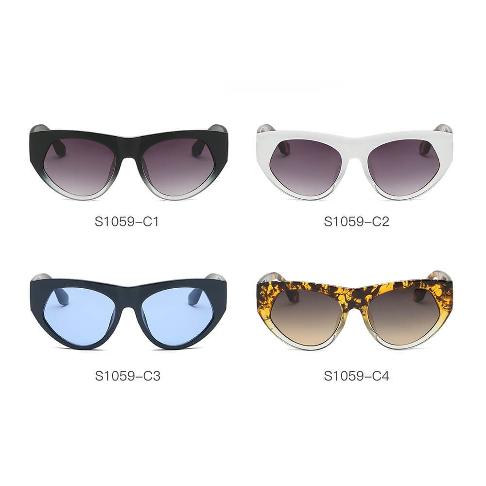 Cabazon | S1059 - Women Round Cat Eye Sunglasses - 4 COLORS -