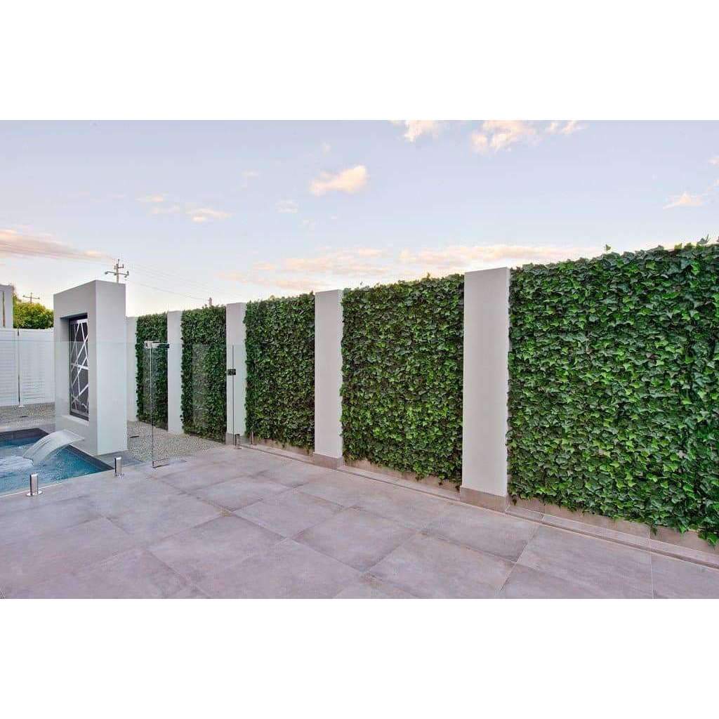 Artificial Ivy Hedge Panel Fake Vertical Garden 1m X 1m (Indoor or Outdoor) UV Resistant -