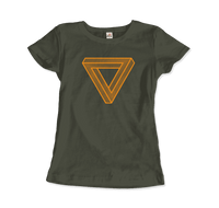 Thumbnail for The Penrose Triangle From a Journey Through Time - DARK T-Shirt