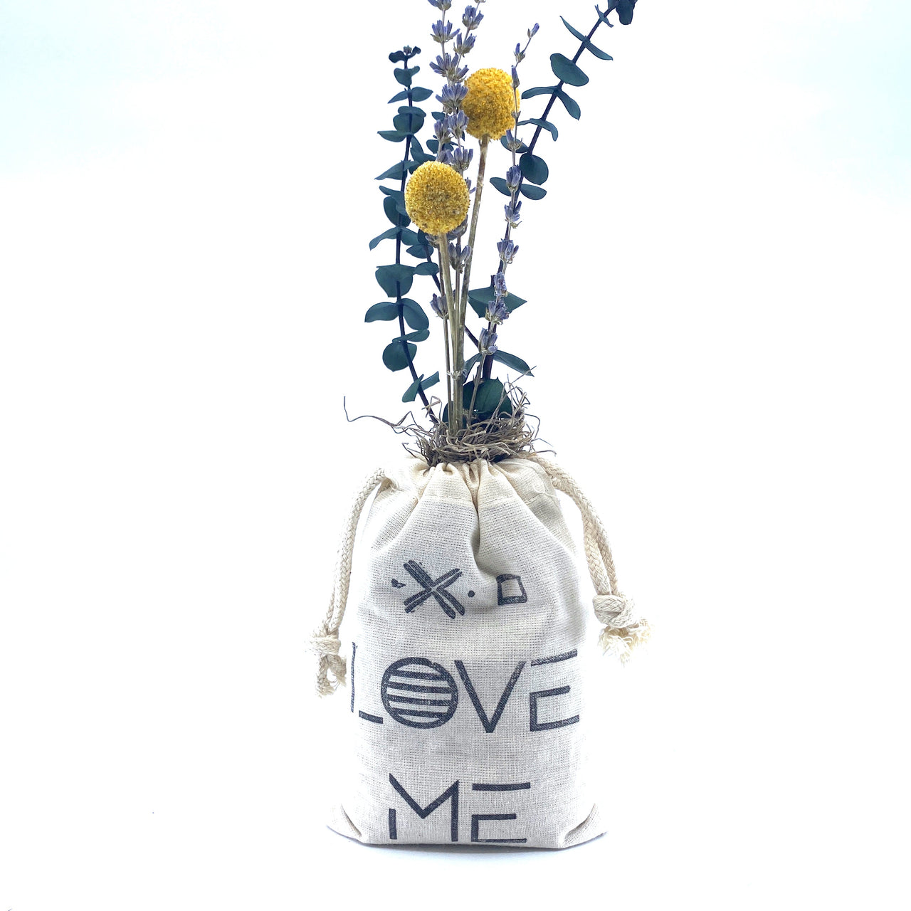 Sunsum - Sack of Flowers, Love Me, Organic, Dried Flower Bouquet - 5 STYLES - 5 PLANTS -