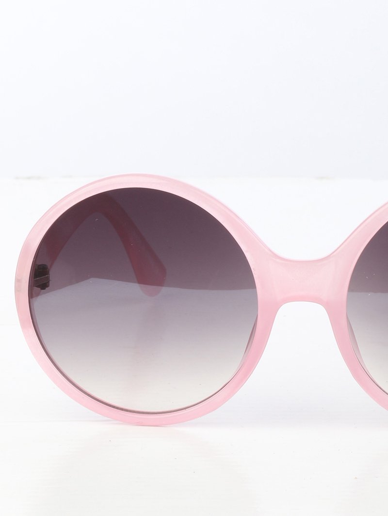 Pink All Rounded Rimless Sunglasses - 1 COLOR