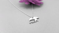 Thumbnail for Sincerely Silver - Mama Bear and Cub Necklace -