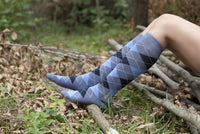 Thumbnail for Women's High-Class Argyle Knee High Socks Set - 5 PACK -