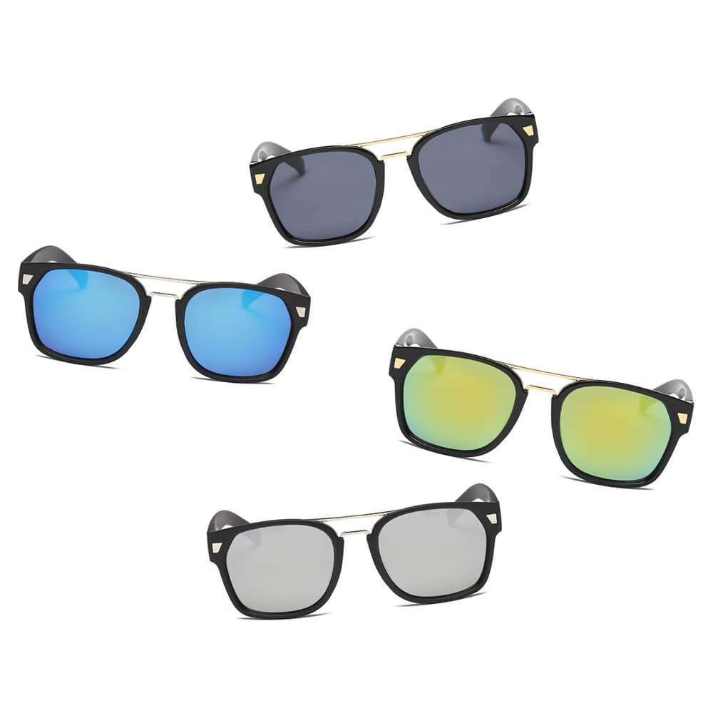 HINDMARSH | S1002 - Classic Retro Square Frame Fashion Sunglasses - 4 COLORS -