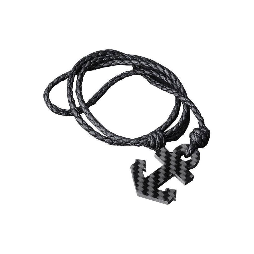 Simply Carbon Fiber - Real Carbon Fiber Anchor Bracelet -