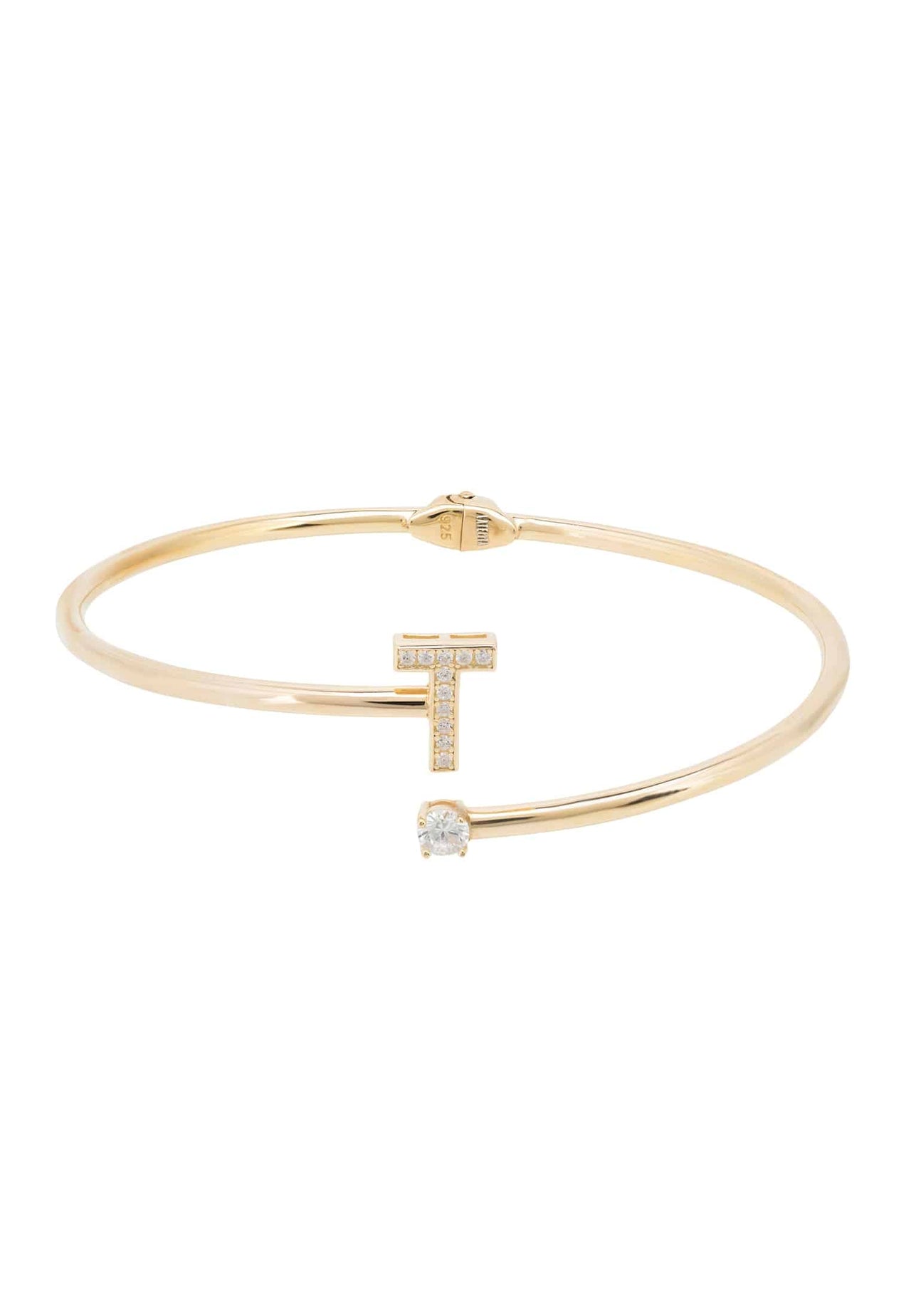 Initial Bangle Gold T -