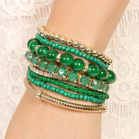 Thumbnail for Multicolor Beaded Stretch Bracelet  - 26 COLORS