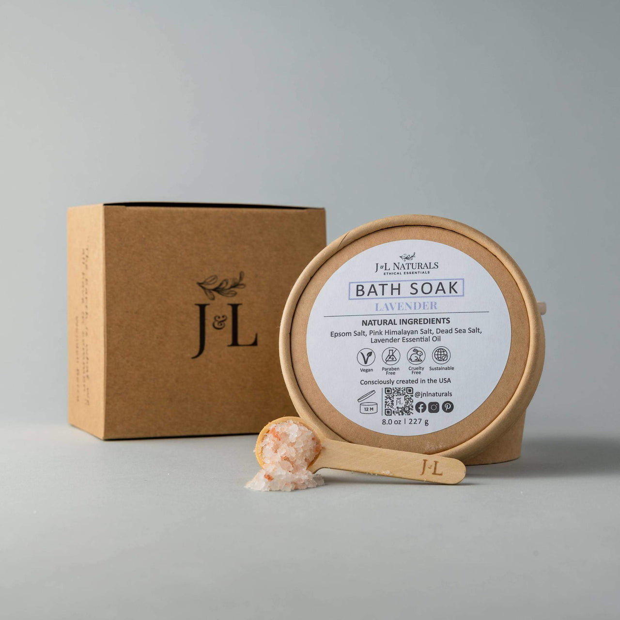 J & L Naturals - Bath Soak - 3 SIZES / 3 SCENTS -