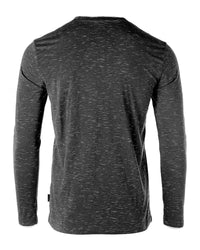 Thumbnail for Mens Basic Fashion Layered Cuff V-Neck Slim Athletic Long Sleeve T-Shirt - 1 COLOR