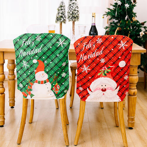 Christmas Chair Covers - 21.7" - T - 2 TYPES/COLORS -