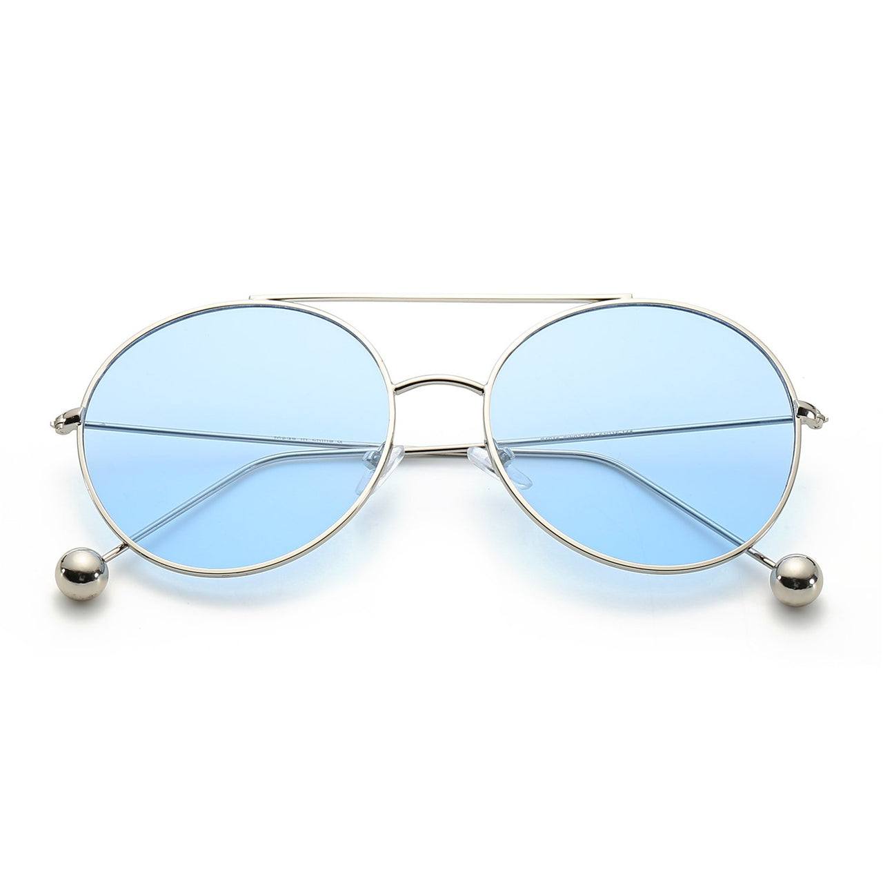 Eureka | Round Tinted Lens Aviator Glasses Balled Sunglasses - 8 COLORS -