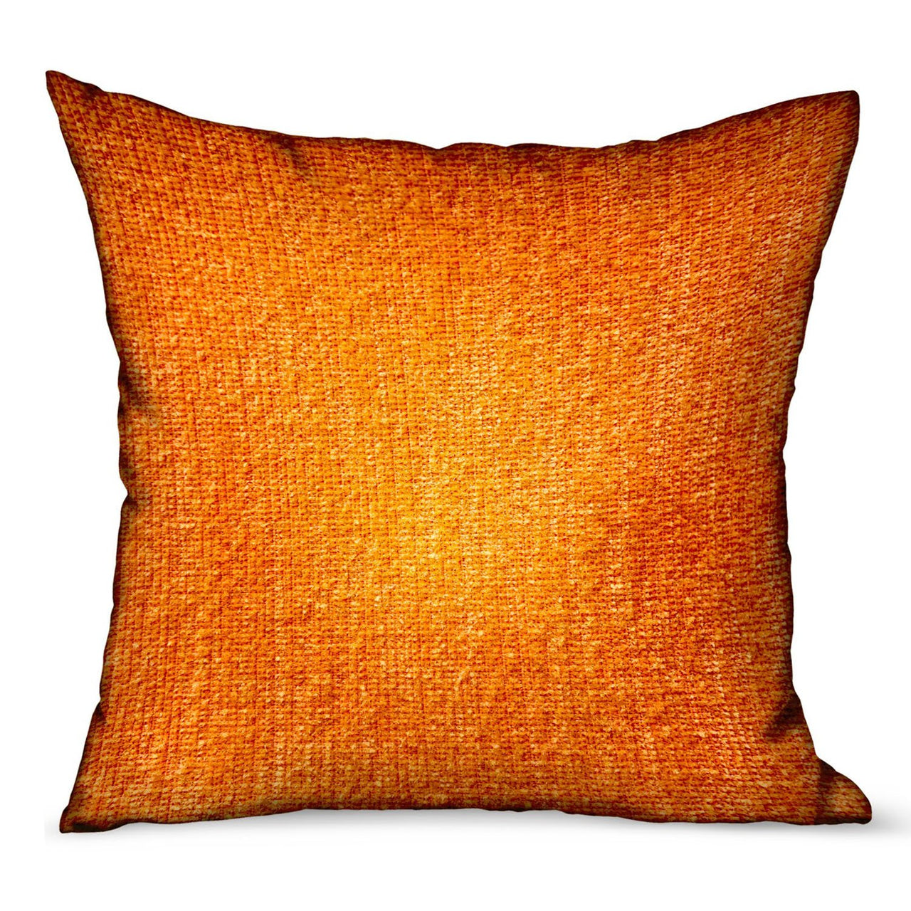 Bittersweet Ember Orange Solid Luxury Outdoor/Indoor Throw Pillow - 6 SIZES -