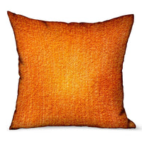 Thumbnail for Bittersweet Ember Orange Solid Luxury Outdoor/Indoor Throw Pillow - 6 SIZES -