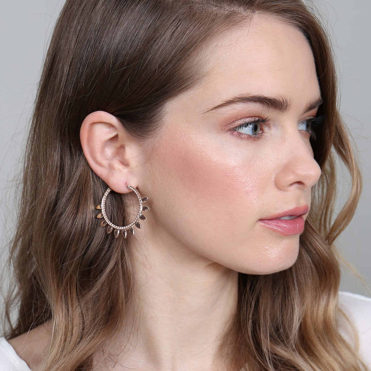 Cast Post Hoop Earrings - 2 FINISHES -