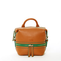 Thumbnail for Ashley Small Brown Leather Backpack -