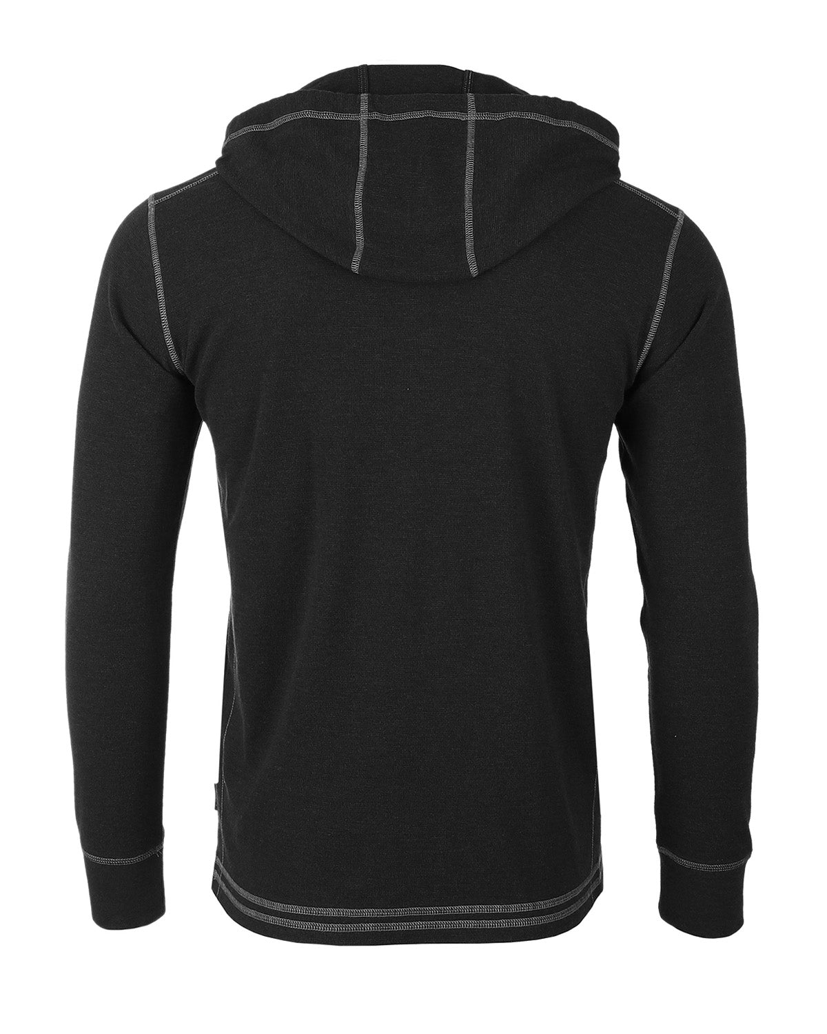 Men's Thermal Long Sleeve Lightweight Fashion Hooded Henley - 1 COLOR