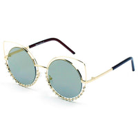 Thumbnail for Holland | A21 - Designer Pearl-Studded Cut-Out Cat Eye Princess Sunglasses - 5 COLORS -