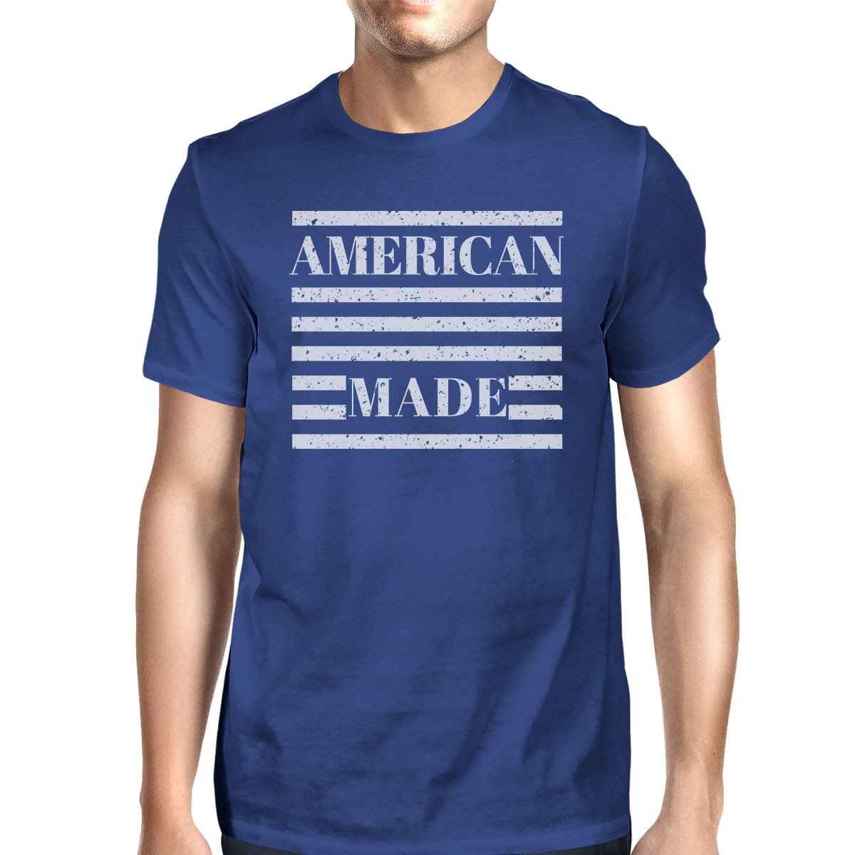 American Made Mens Unique Independence Day Design T-Shirt for Men - 1 COLOR