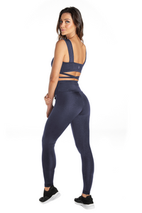 Thumbnail for Hellokini - Navy Dream High Waisted Leggings - 1 COLOR -