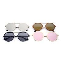 Thumbnail for Dresden | A19 - Modern Flat Top Slender Round Sunglasses - 5 COLORS -