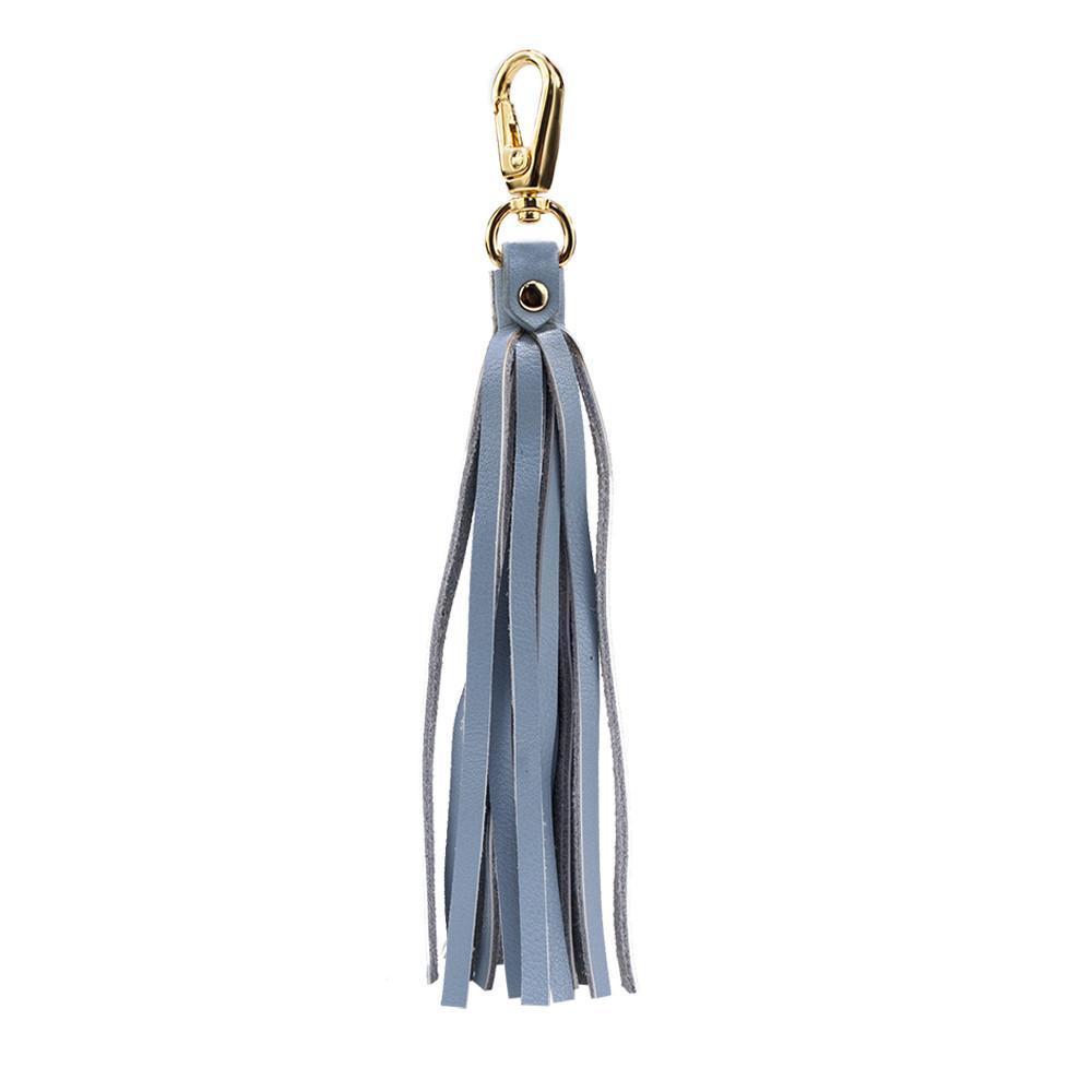 ClaudiaG - Fringe Power Leather Bag Charm-Serenity/Gold - 1 COLOR -