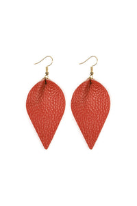 Thumbnail for Teardrop Shape Pinched Leather Earrings - 18 COLORS -