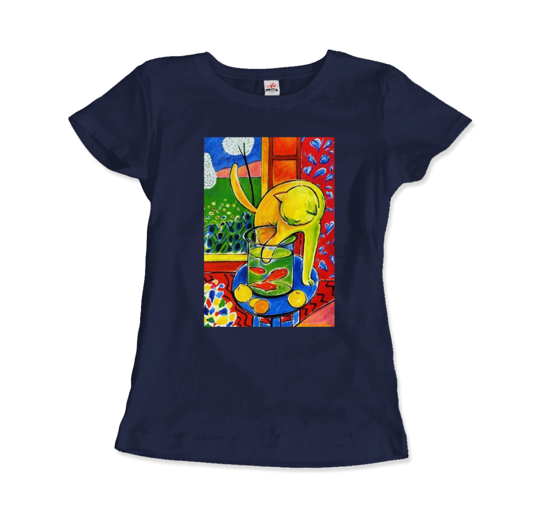 Henri Matisse the Cat With Red Fishes 1914 Artwork T-Shirt - 6 COLORS -