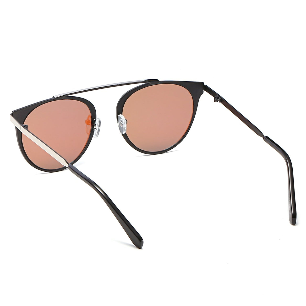 Frisco | A18 - Modern Horn Rimmed Metal Frame Round Sunglasses - 5 COLORS -