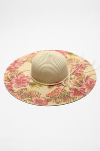 Thumbnail for Justin Taylor Floral Bow Detail Sunhat - T - 1 FLORAL -