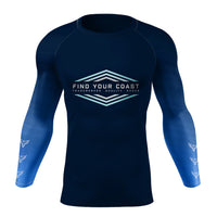 Thumbnail for FYC - Men's FYC Faded Sleeve Performance Rash Guard UPF 40 - 1 COLOR -