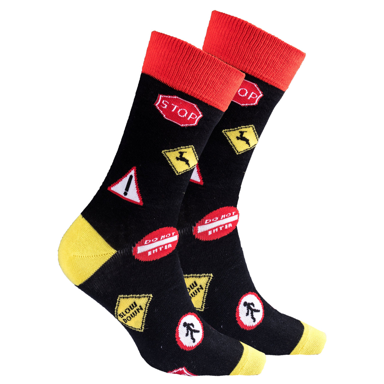 Men's Traffic Signs Socks - 1 COLOR -