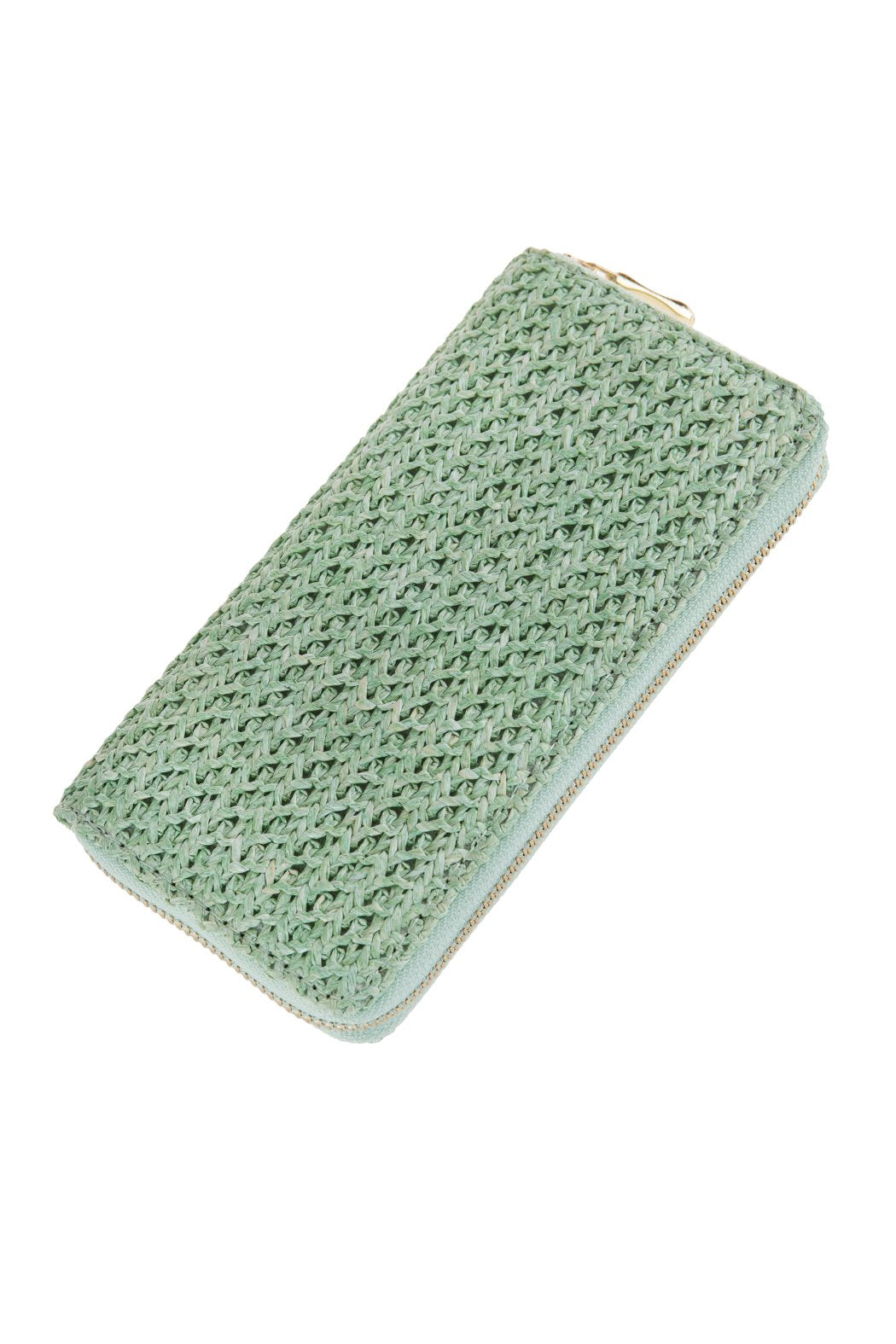 Crocheted Single Zipper Wallet - 6 COLORS -