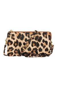 Thumbnail for Riah Fashion - Faux Crossbody Wristlet Bag - 5 LEOPARD COLORS -