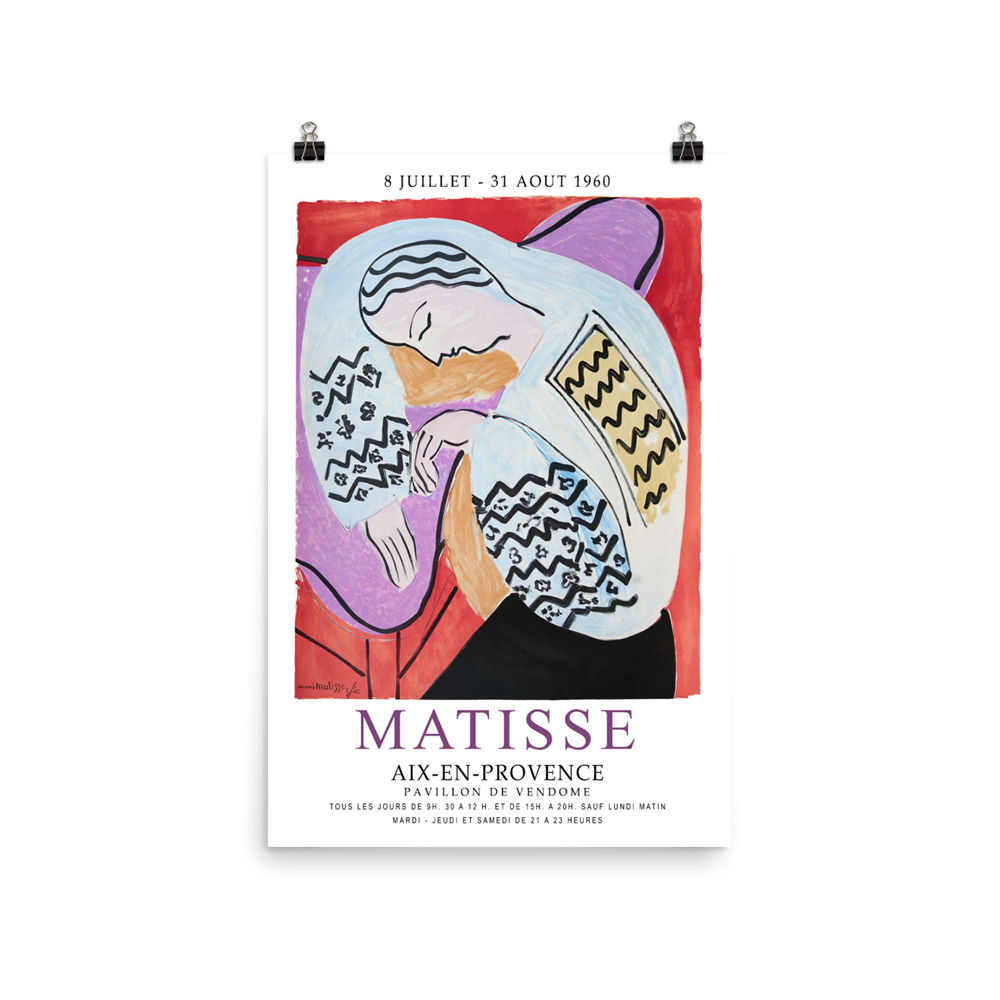 Henri Matisse the Dream - Aix-En-Provence Exhibition Poster  - USA printed - 3 SIZES