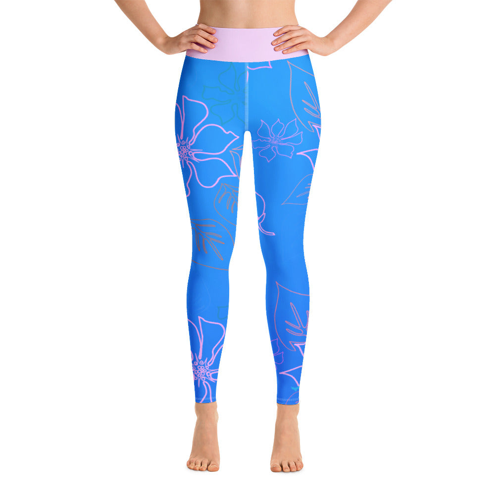 FYC - Women's All Day Comfort Yoga Aloha Full Length Leggings - 1 COLOR -