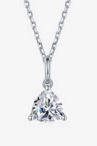 Thumbnail for 1 Carat Moissanite Pendant 925 Sterling Silver Necklace