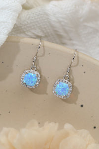 Thumbnail for Opal Square Drop Earrings - T - 2 COLORS -